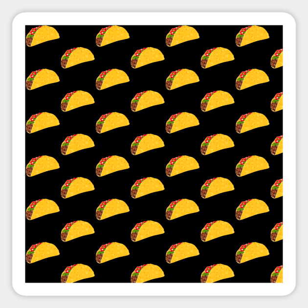 Black Taco Sticker by IslandofdeDolls